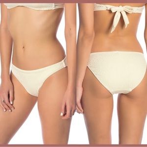 Robin Piccone swim bikini bottom only Perla in Eggshell